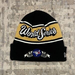 Blue jays World Series 2025 Black and Gold Beanie